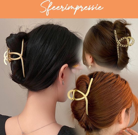 Premium à Pinces à cheveux Premium - pack de 2 - pince à cheveux - Barettes et pinces à cheveux femmes - pince banane - épingle à cheveux - griffe à cheveux - Groot pince à cheveux - pince à cheveux - Groot pince à cheveux - épingles à cheveux femmes