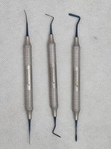 Belux Surgical / Tandheelkundig periotomen set van 3 RVS