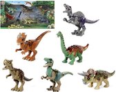 Set van 6 Dinosaurussen Era of Dinosaurs Plastic (42 x 22 cm)