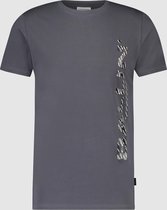 Ballin Amsterdam -  Heren Slim Fit   T-shirt  - Grijs - Maat XL