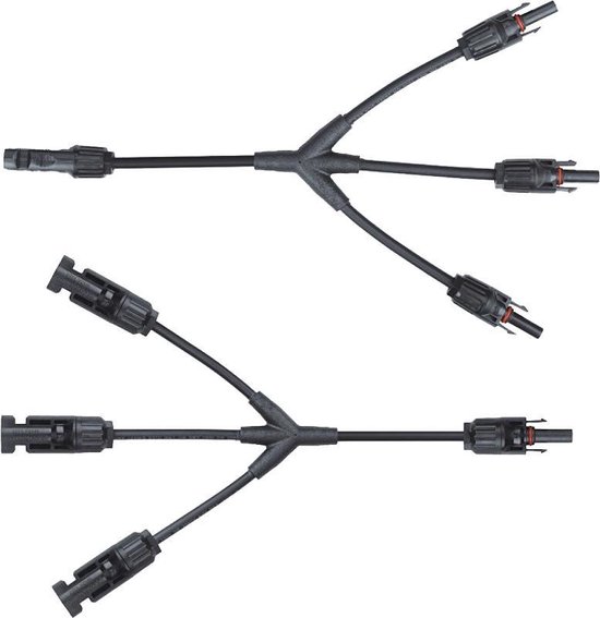 Câble de connecteur de panneau solaire MC4 DC 1x mâle à 4x femelle