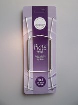 Support de plaque en fil, support de plaque, tendeur de plaque, support en spirale, support de plaque, spirale de plaque n ° 4