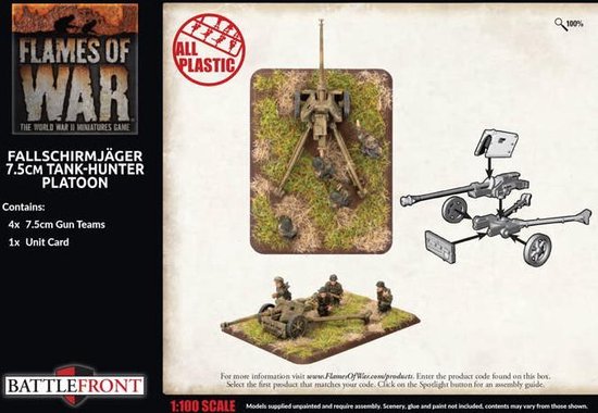 Thumbnail van een extra afbeelding van het spel Fallschirmjäger 7.5cm Tank Hunter Platoon