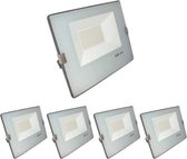 LED Buitenschijnwerper 50W IP65 BLAUW GRIJS (5 stuks) - - Blanc Froid 6000k - 8000k