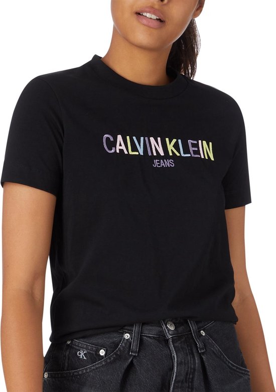 Calvin Klein Logo T-shirt T-shirt - Vrouwen - Zwart