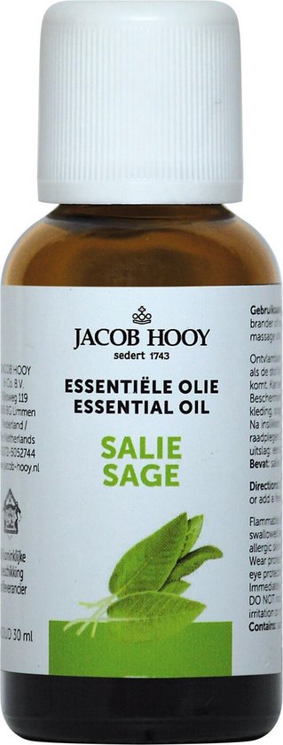 Jacob Hooy Salie - 30 ml - Etherische Olie |