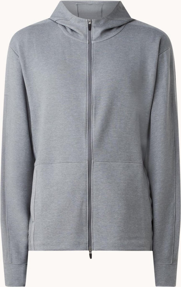 Nike Yoga sweatvest met capuchon en duimgaten Grijs