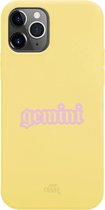 iPhone 12 Pro Max Case - Gemini Yellow - iPhone Zodiac Case