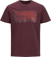Jack & Jones T-shirt Jcoshawn Tee Ss Crew Neck Noos 12185035 Catawba Grape/slim Mannen Maat - XS