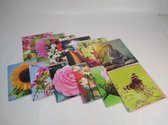 Lot de 12 Cartes de vœux - sans texte - cartes pliées - avec enveloppe - 11x12cm -12 pièces AVANTAGE