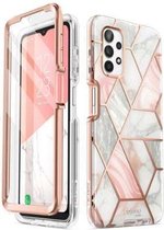 Supcase - Samsung Galaxy A32 5G - Cosmo Hoes - Roze Marmer