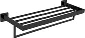 QUALIS - Handdoekenrek zwart - LINTEUM NERO II - matzwart
