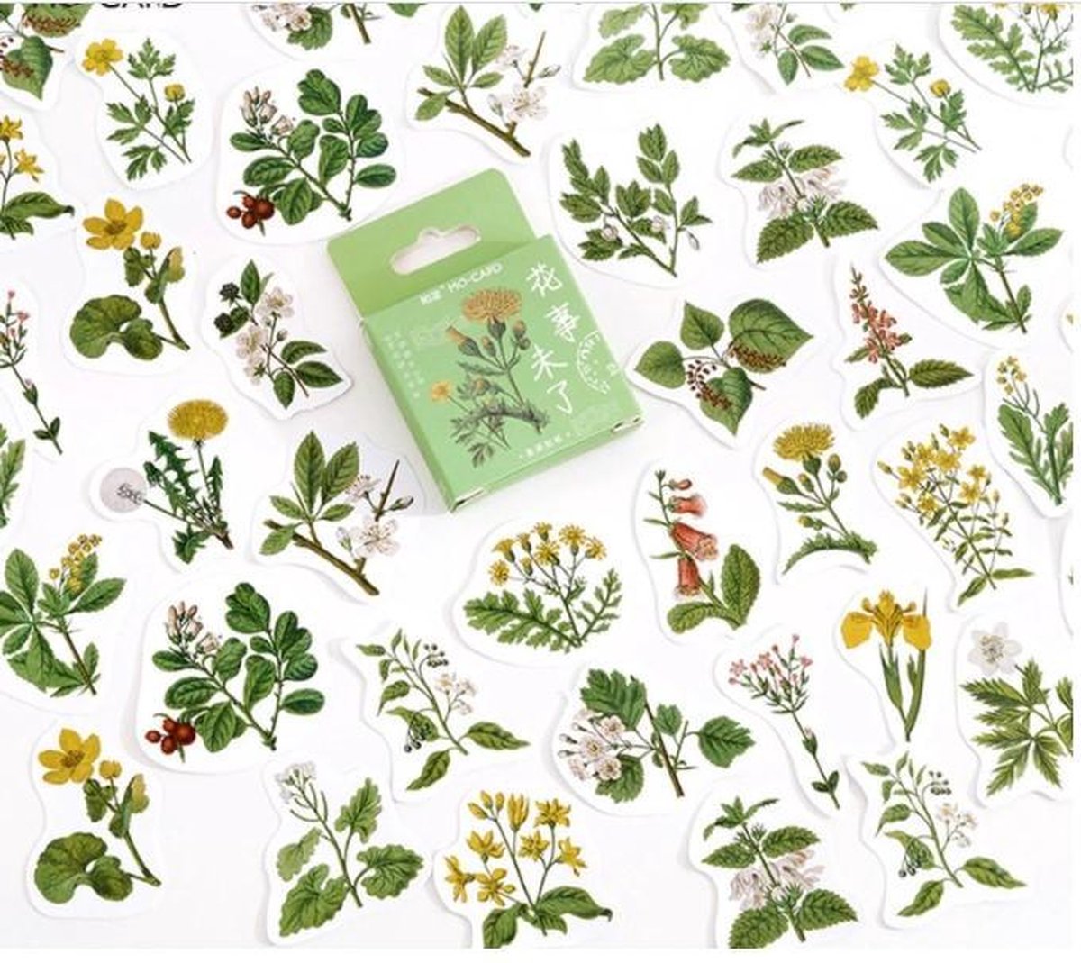 46 Stickers Bloemen en planten - E027 - Voor Scrapbook Of  Bullet Journal - Thema Bloem En Plant Sticker - Stickers Voor Volwassenen En Kinderen - Agenda Stickers - Decoratie Stickers — afbeelding 5