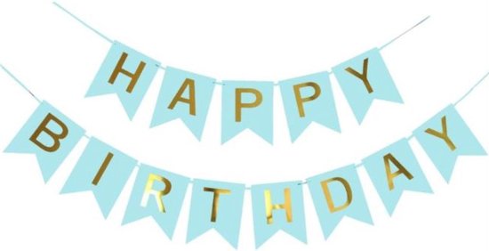 Happy Birthday Slinger Verjaardag Versiering Feest Versiering Verjaardag  Slingers... | bol.com