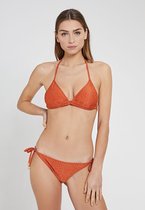 Shiwi Bikiniset textured leopard triangle bikini set - spice route brown - 42