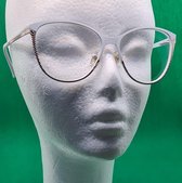 MIN-BRIL voor veraf (geen leesbril!) op sterkte -1.0, afstandsbril, klassieke unisex TRANSPARANT montuur met afstandslenzen, elegante bril met microvezeldoekjes, Aland optiek 014 |