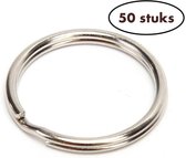 Sleutelring 20mm - Sleutelhanger - Split ring - 20 millimeter - 50 stuks