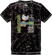 Woodstock Heren Tshirt -M- Poster Zwart