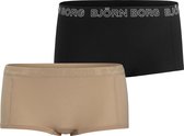 Bjorn Borg 2-pack dames boxershort - Frappe - 40 - Zwart
