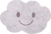 Nattiot - Nimbus Happy Cloud Vloerkleed Voor Kinderkamer - Grey - 75 x 115 cm