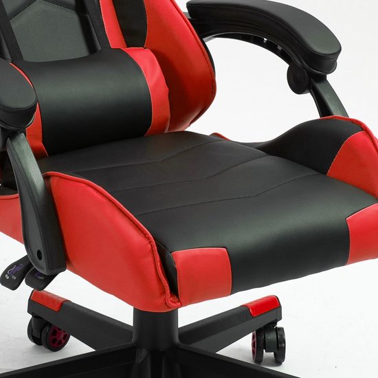 Alora Gaming stoel X-TREME - Rood - Met Nekkussen & Verstelbaar Rugkussen - Kunstleer - Gamestoel - Game Stoel - Gaming chair - Bureaustoel - Office Chair - Alora