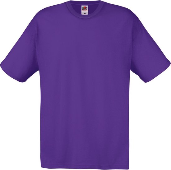 Fruit Of The Loom Heren Screen Stars Origineel Vol Cut T-shirt met korte mouwen (Paars)