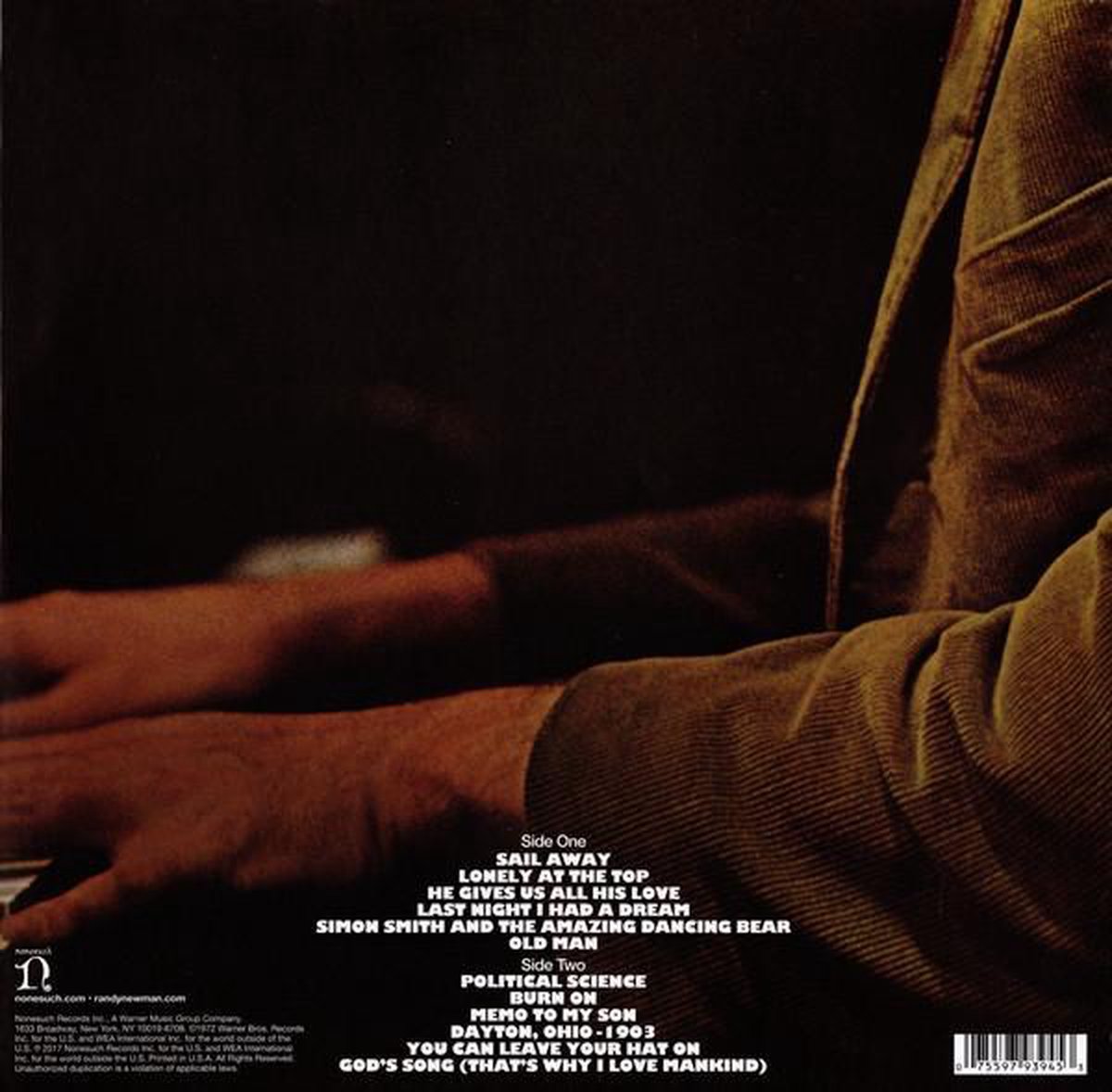 Sail Away, Randy Newman LP (album) Muziek