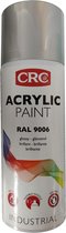 CRC Acryl spuitlak - Lak - Sneldrogend - Kras en UV bestendig - Blank Alimium - RAL 9002