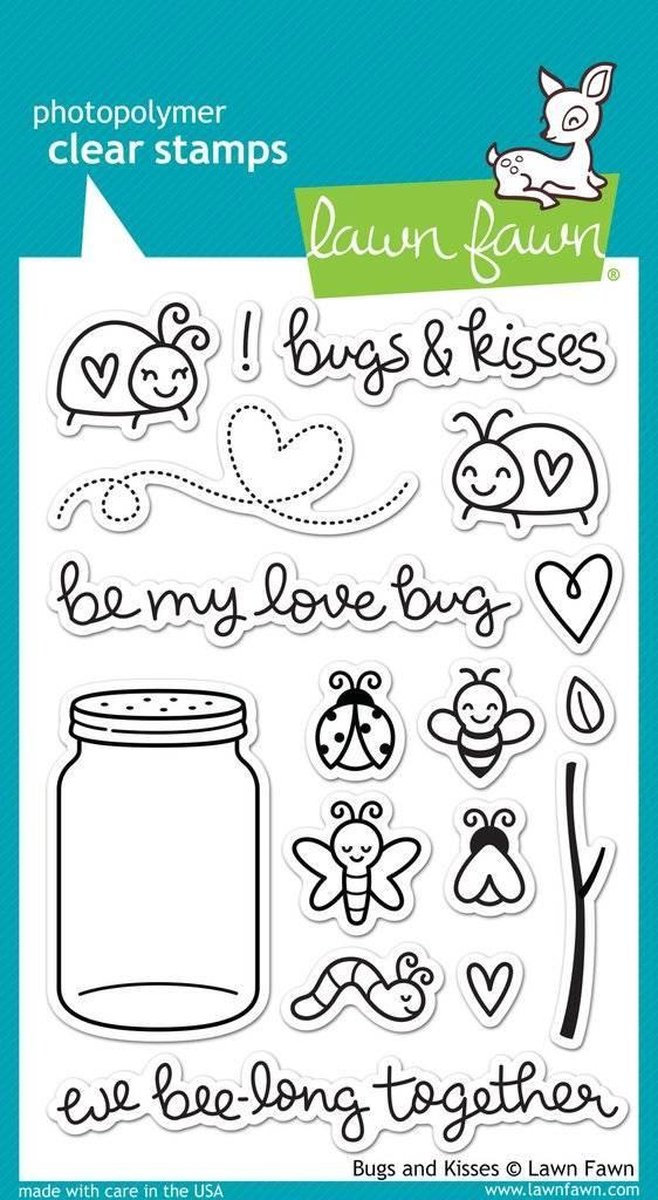 Bugs and Kisses Clear Stamps (LF789)