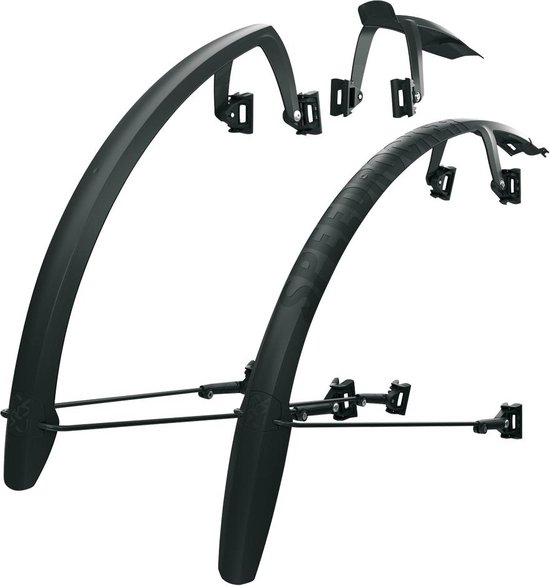 XLC MG-F06 58mm 28 Spatbordset Mat Zwart - Leenders Fietsen XLC MG-F06 58mm 28 Spatbordset Mat Zwart - Leenders Fietsen