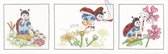 borduurpakket 15608 sprookjesboek, bloemen kleuren (collectors item!)