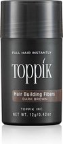 Toppik - haarpoeder - haarpoeder volume - kale plekken haar - Volumepoeder - Donker bruin- 27,5 gram - semi-permanente haarkleuring-
