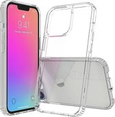 iPhone 13 Pro Hoesje - MobyDefend Transparante Shockproof Acryl + TPU Case - Volledig Doorzichtig - GSM Hoesje - Telefoonhoesje Geschikt Voor: Apple iPhone 13 Pro