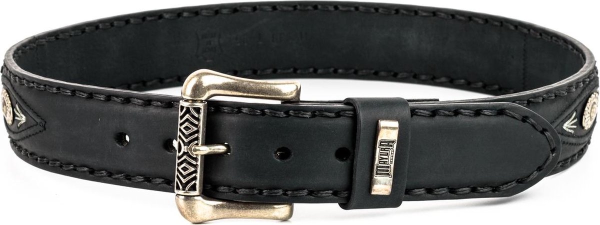Mayura Riem 338 Zwart Cowboy Western Concho Vlechtwerk 4cm Breed Verwisselbare Gesp — cadeau in Mode & Accessoires - foto 2
