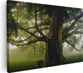 Artaza Canvas Schilderij Grote Levensboom Met Veel Takken - 120x80 - Groot - Foto Op Canvas - Wanddecoratie Woonkamer