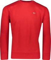 Tommy Hilfiger Sweater Rood Rood Aansluitend - Maat M - Heren - Herfst/Winter Collectie - Katoen;Elastaan