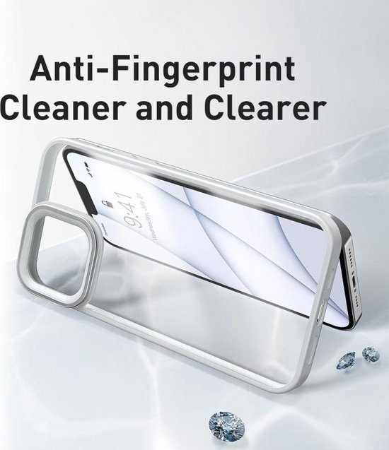 Baseus Apple iPhone 13 Pro Coque Arrière TPU Transparent Grijs