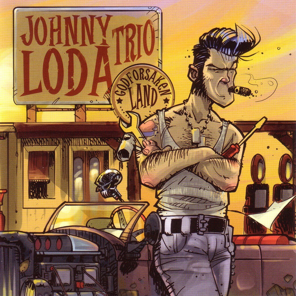 Johnny Loda & The Eccorecs - Godforsaken Land (CD)