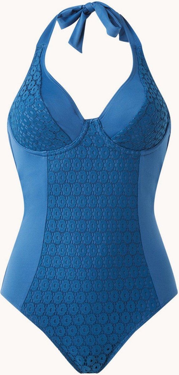 Cyell Endless badpak met beugelondersteuning en kant - Op 2 manieren te dragen blauw