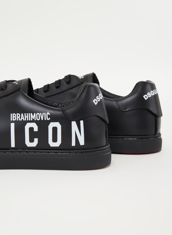 Dsquared2 Icon Ibrahimovic New sneaker van leer - Zwart - Maat 42 | bol.com