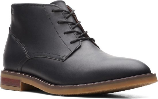 Clarks - Chaussures pour hommes - Jaxen Mid - G - cuir noir - taille 9 |  bol.com