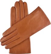 Fratelli Orsini Leren Handschoenen voor Dames Isabella (Cognac) - Lamslederen handschoenen met cashmere voering & touchscreenfunctie - Premium Handgemaakt in Italië - Cognac maat 7