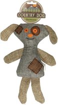 Country Dog - Stoere Honden Knuffel - Duurzaam Canvas - 27CM
