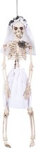 Horror hang decoratie skelet bruid pop 41 cm - Halloween versiering hangende poppen