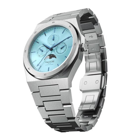 Montre calendrier lunaire - Valuchi - Ice Blue