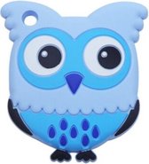 Chewzoo® - Bijtketting - Kauwketting - Cartoon Uil - Blauw