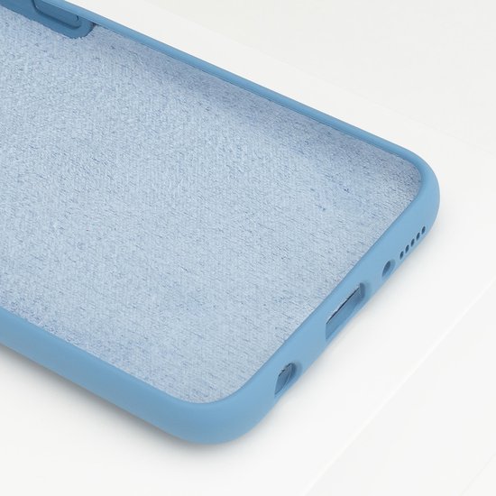 BMAX Siliconen hard case hoesje geschikt voor Samsung Galaxy A40 - Hard Cover - Beschermhoesje - Telefoonhoesje - Hard case - Telefoonbescherming - Blauw