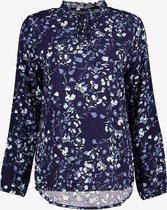 TwoDay dames blouse met bloemenprint - Blauw - Maat 3XL
