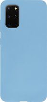 BMAX Siliconen hard case hoesje geschikt voor Samsung Galaxy S20 Plus - Hard Cover - Beschermhoesje - Telefoonhoesje - Hard case - Telefoonbescherming - Blauw