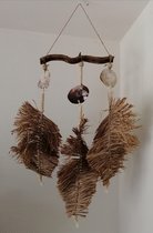 Balivie - Decoratief beeld of figuur - hanger - Liaan - Stro - Capiz schelpen - uit Bali